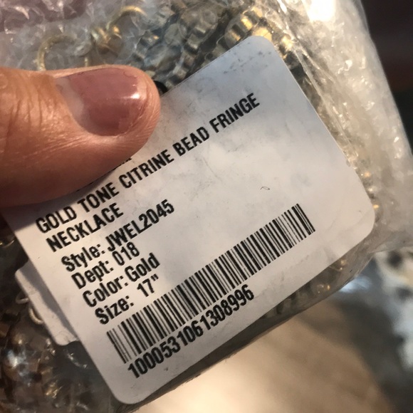 🔥1 hr sale 🍀 Lucky Brand Citrine Bead Fringe - Picture 6 of 11